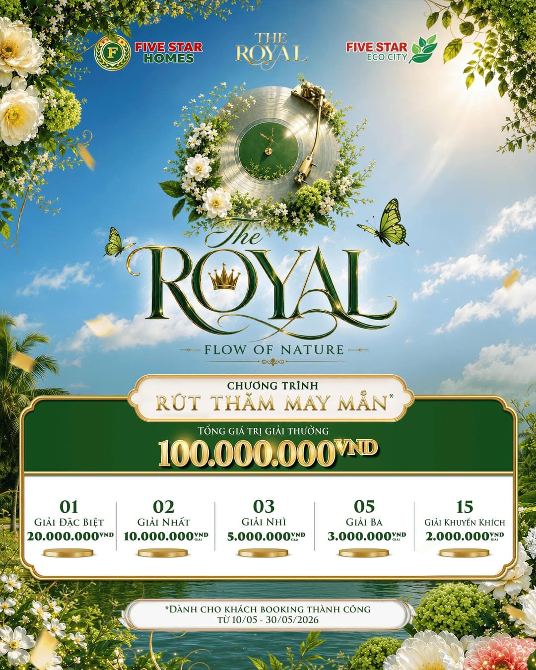 Chương trình bốc thăm trúng thưởng phân khu The Royal Five Star Eco City