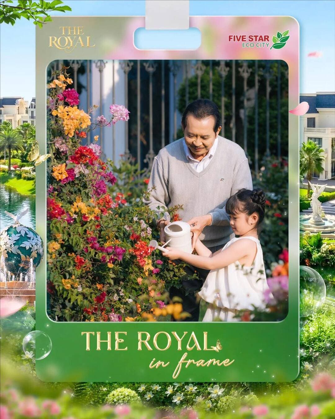 Không gian vườn sinh thái xanh mát cho gia đình tại Five Star Eco City