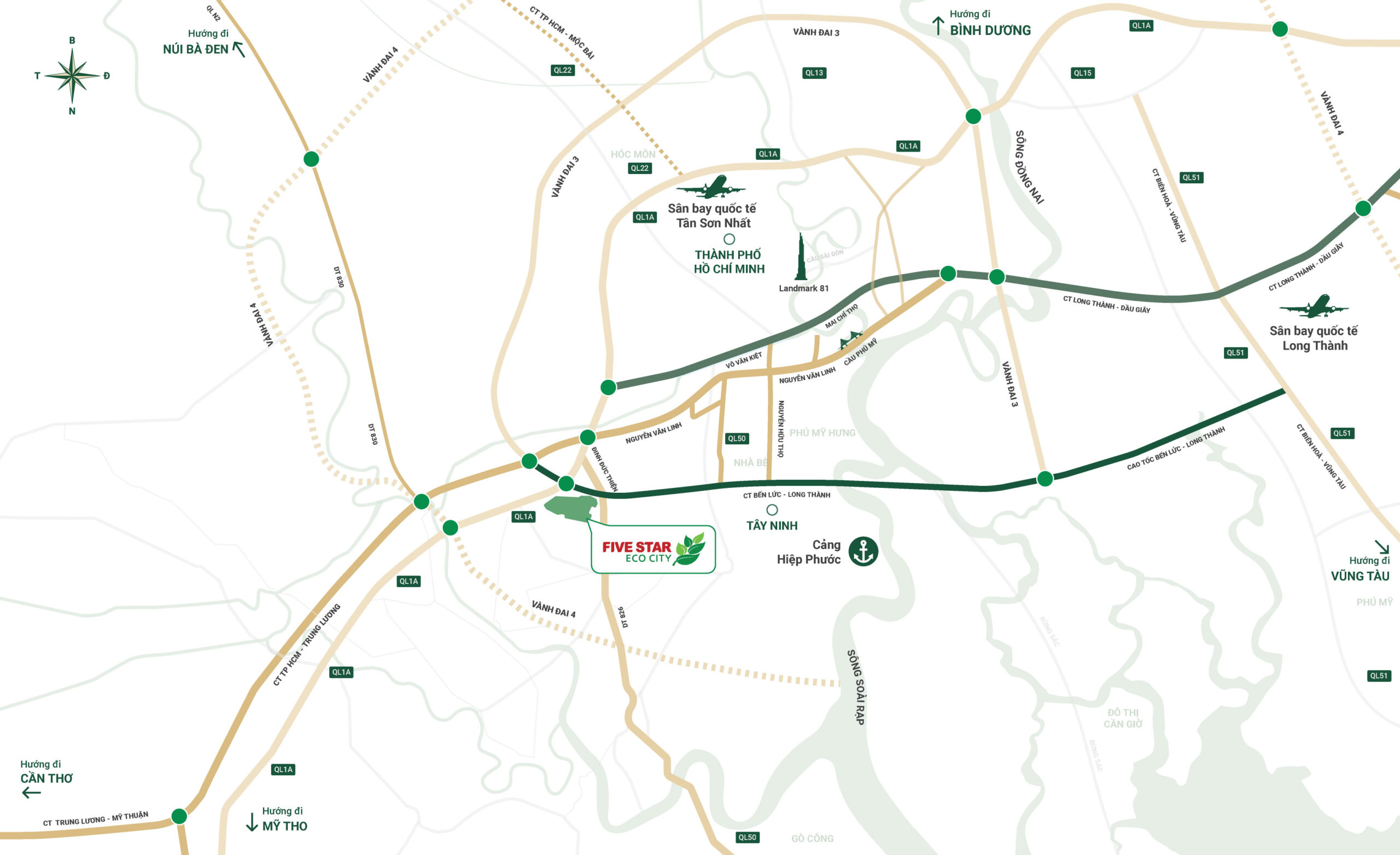 Bản đồ quy hoạch tổng thể mặt bằng dự án Five Star Eco City