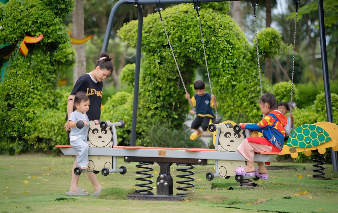 Không gian giải trí an toàn cho trẻ em phát triển thể chất và tư duy tự nhiên tại Five Star Eco City