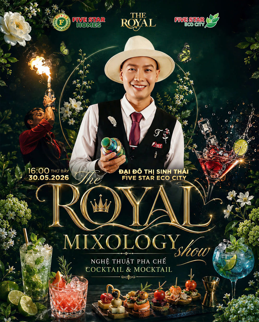 Màn trình diễn nghệ thuật pha chế The Royal Mixology Show
