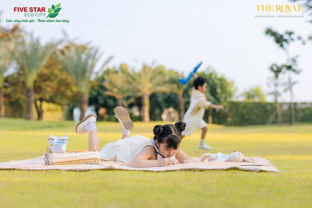 Khu cắm trại dã ngoại picnic ngoài trời ven sông tại Five Star Eco City