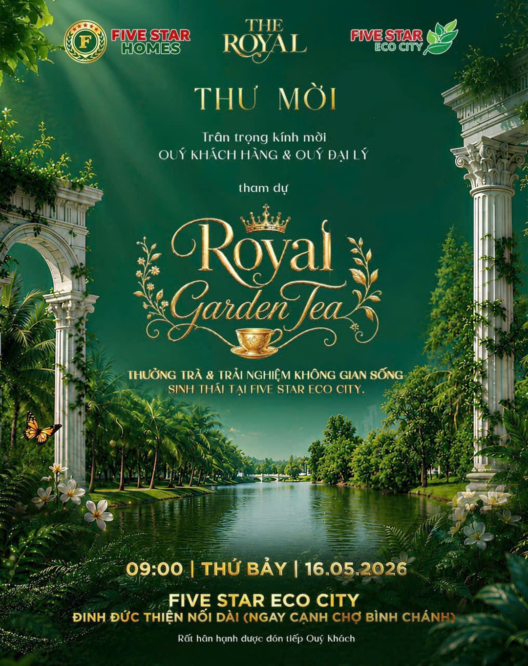 Sự kiện The Royal Garden Tea tại đại đô thị Five Star Eco City