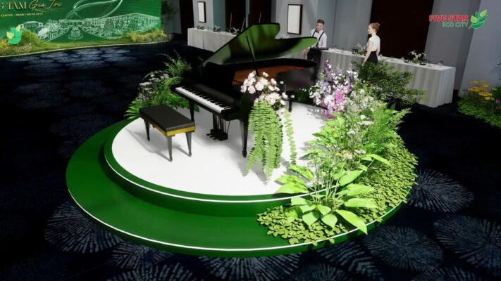 Đại dương cầm giữa không gian xanh tại sự kiện The Royal Five Star Eco City