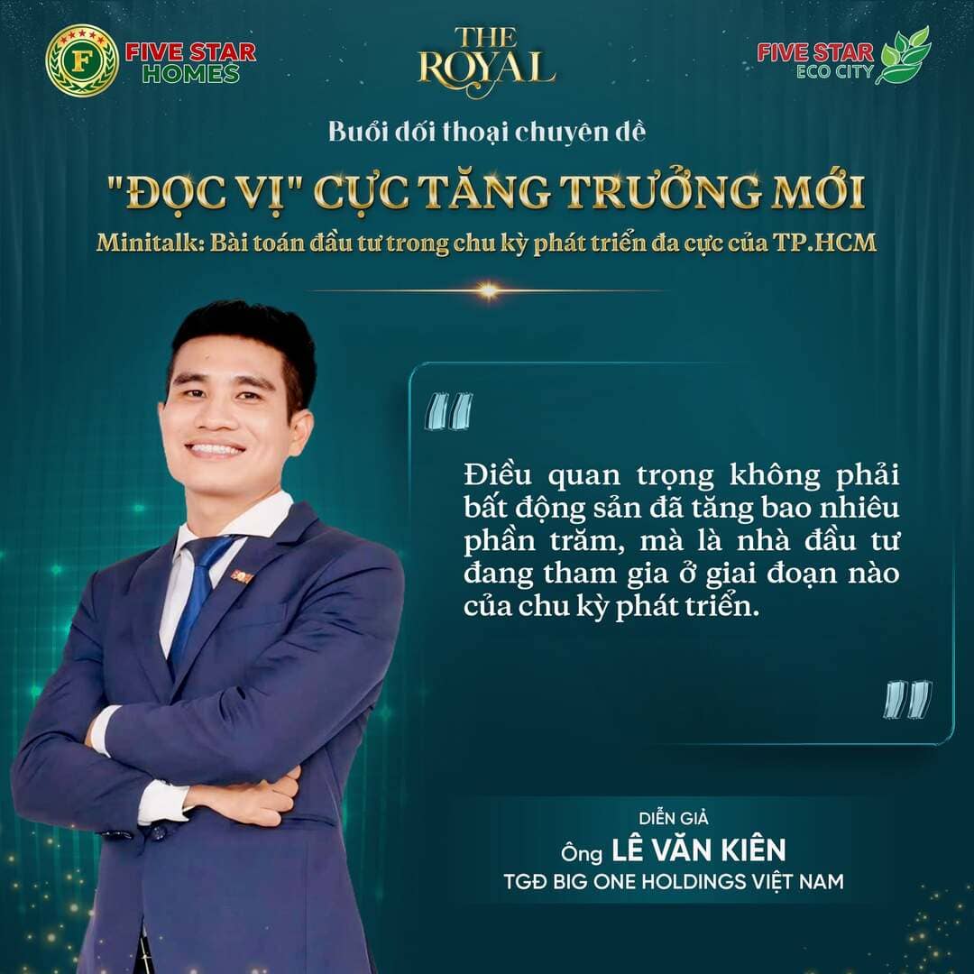 Ông Lê Văn Kiên chia sẻ về thời điểm vàng tham gia thị trường bất động sản Tây Nam