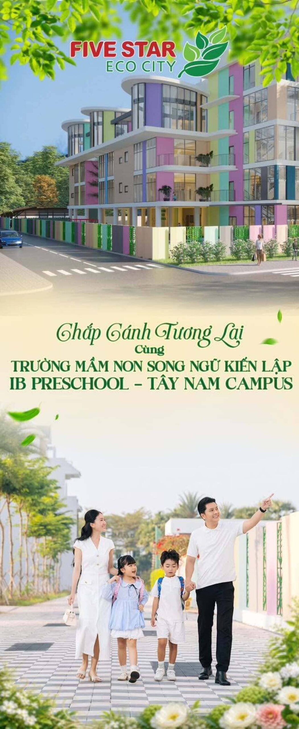 Hệ thống trường mầm non song ngữ IB Preschool tại Five Star Eco City