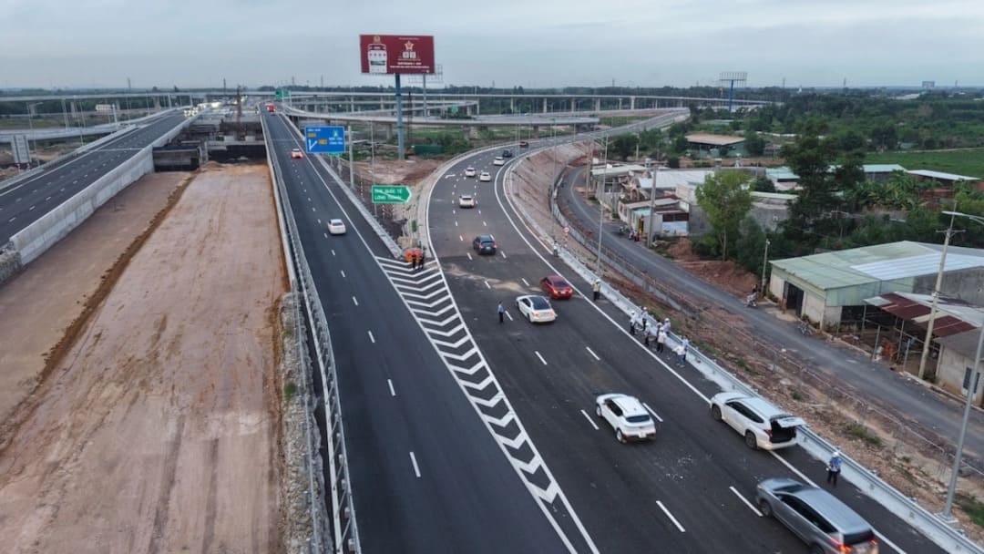 Toàn cảnh dự án nút giao thông Cao tốc Long Thành chính thức thông xe
