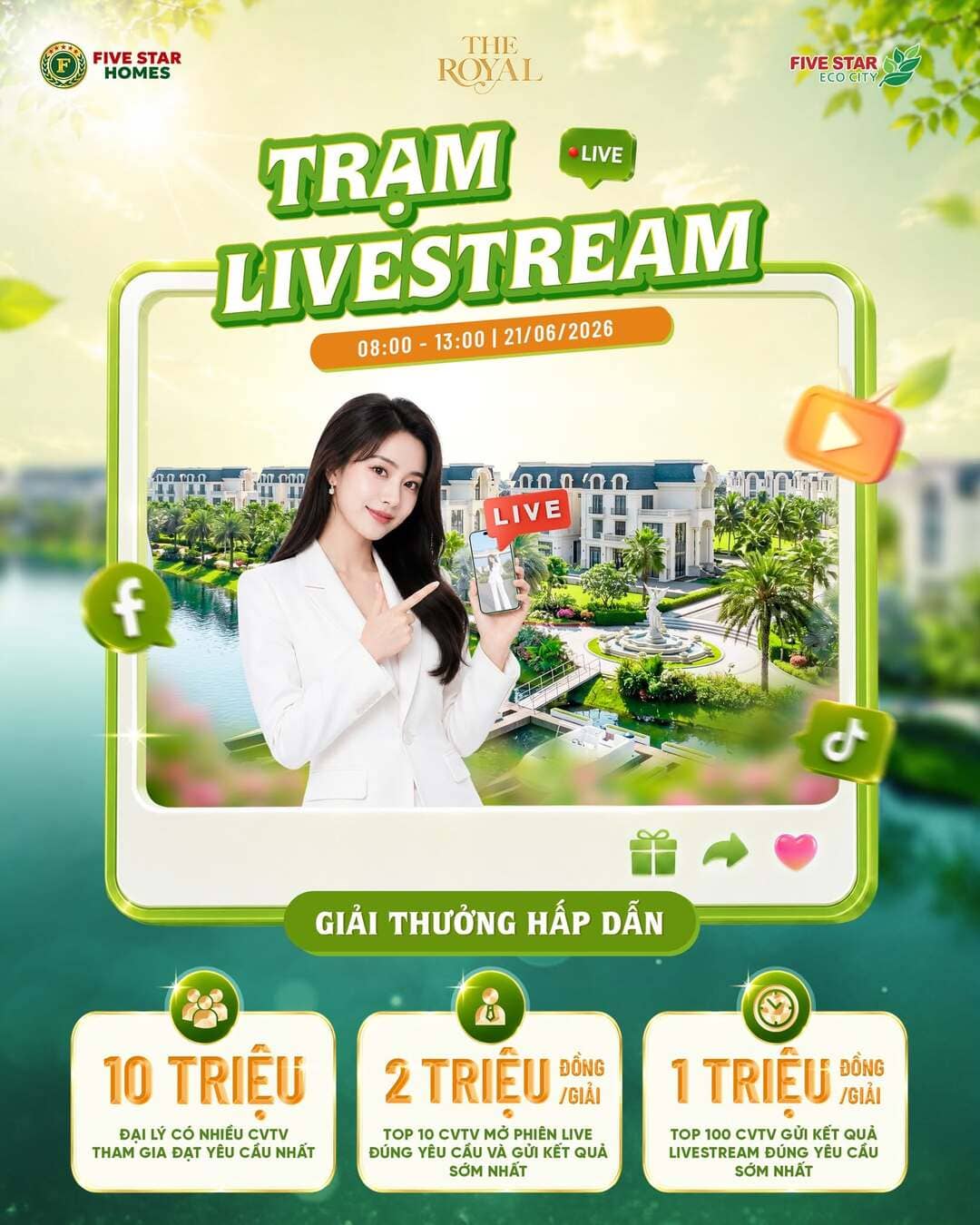 Chương trình Trạm Livestream tranh tài sóng live rinh giải ấn tượng