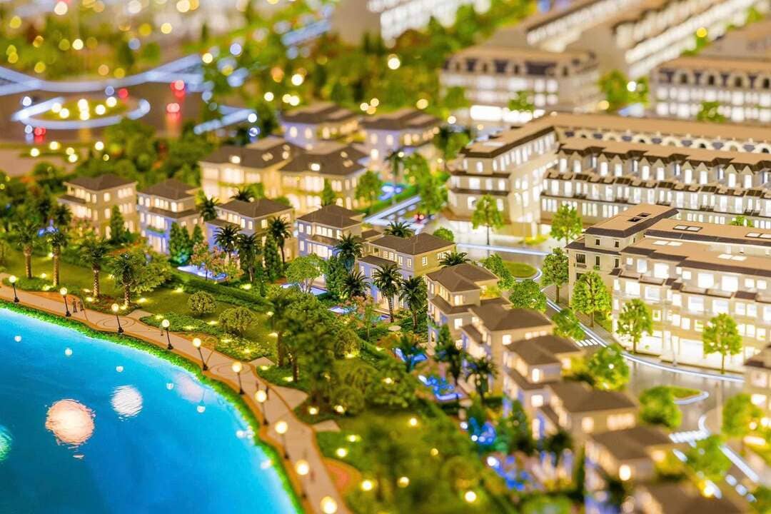 Mô hình kiến trúc sa bàn phân khu biệt thự cổ điển The Royal tại Five Star Eco City