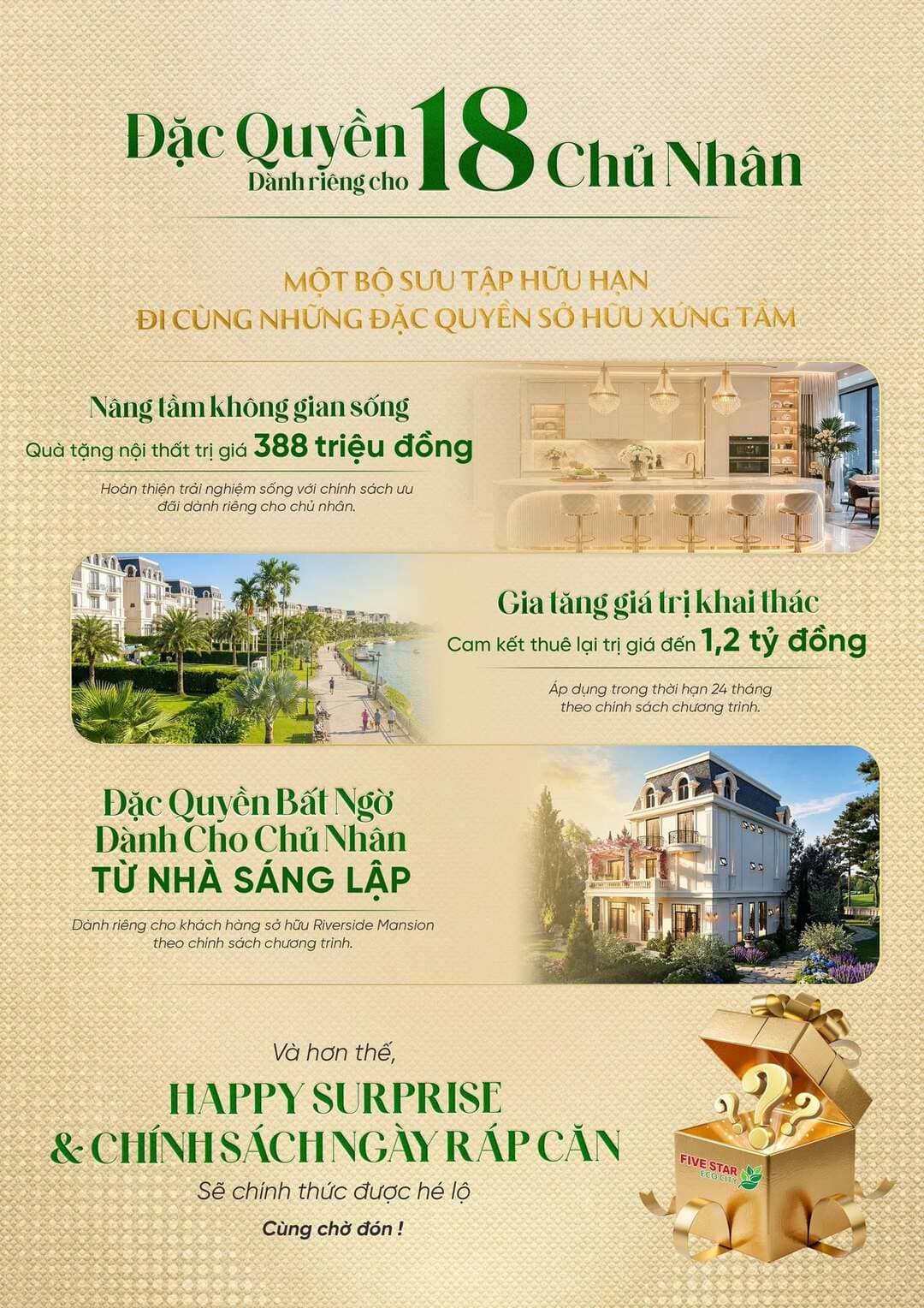 Chính sách quà tặng đặc quyền Riverside Mansion