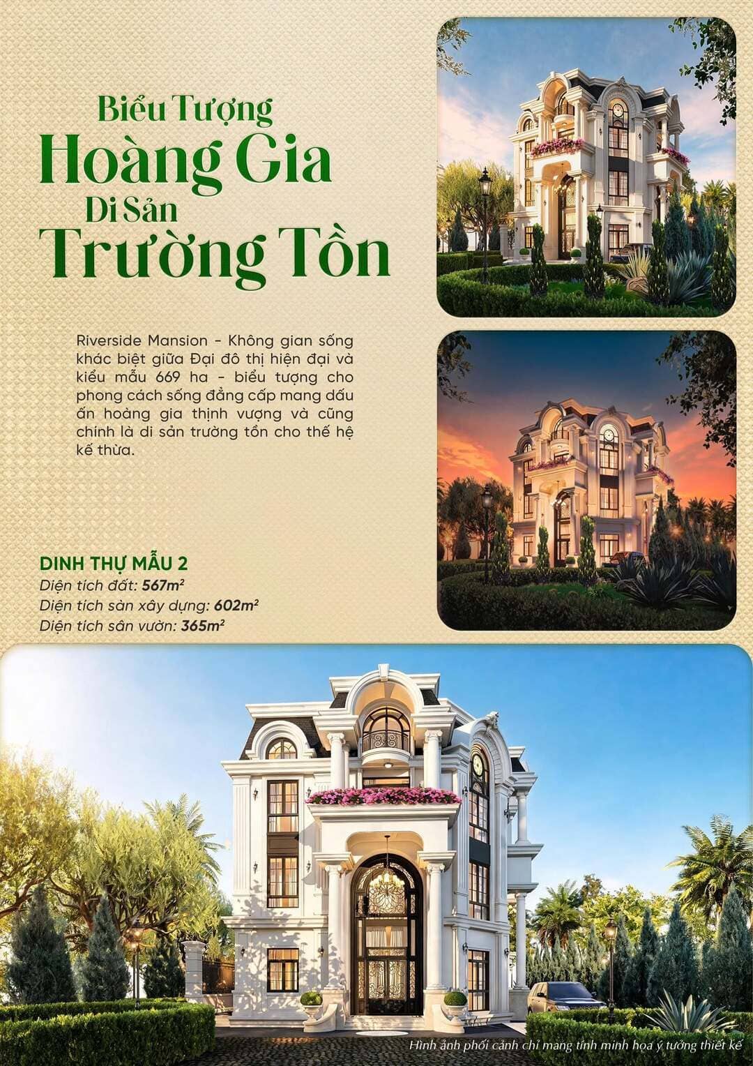 Mặt bằng kiến trúc layout dinh thự mẫu 2