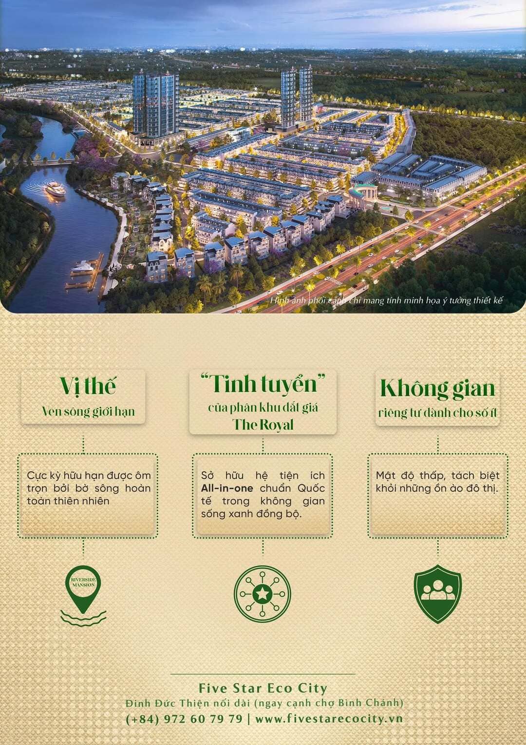 Không gian sống sinh thái biệt lập của bộ sưu tập dinh thự