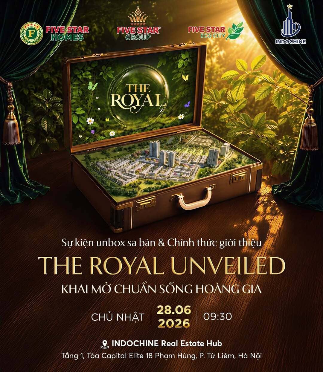 Sự kiện The Royal Unveiled giới thiệu phân khu hoàng gia tại Hà Nội