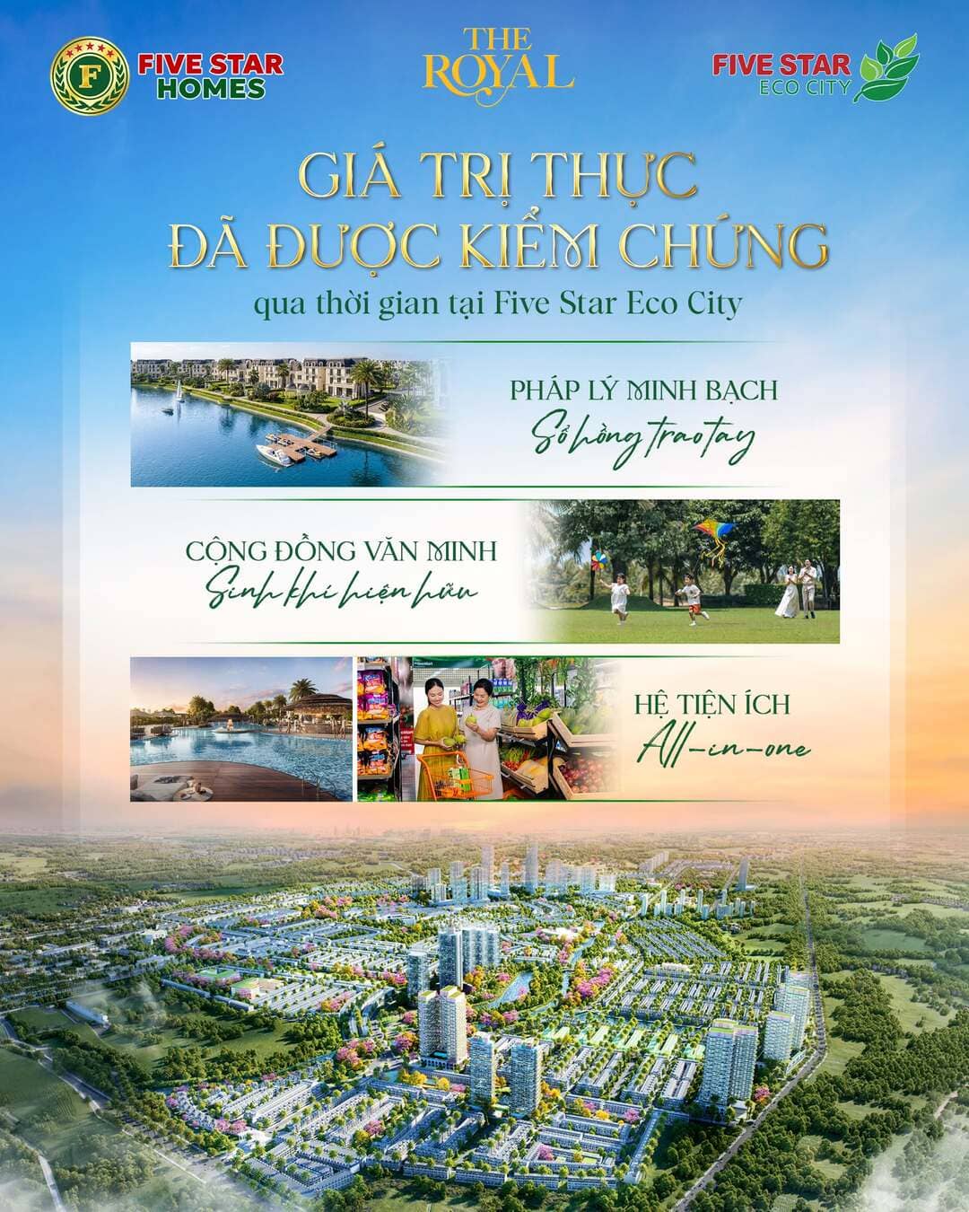 Khu đô thị sinh thái Five Star Eco City mang giá trị thực vững bền theo thời gian